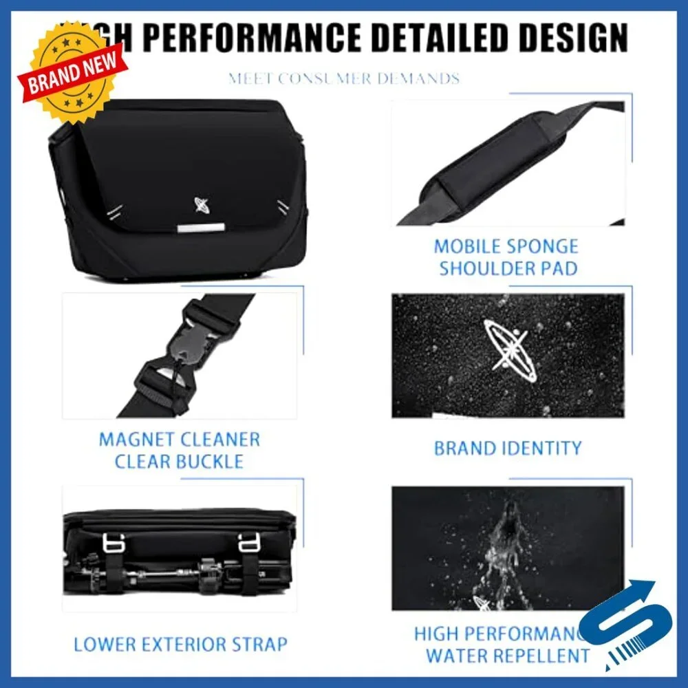 Waterproof Messenger Bag Fits 12